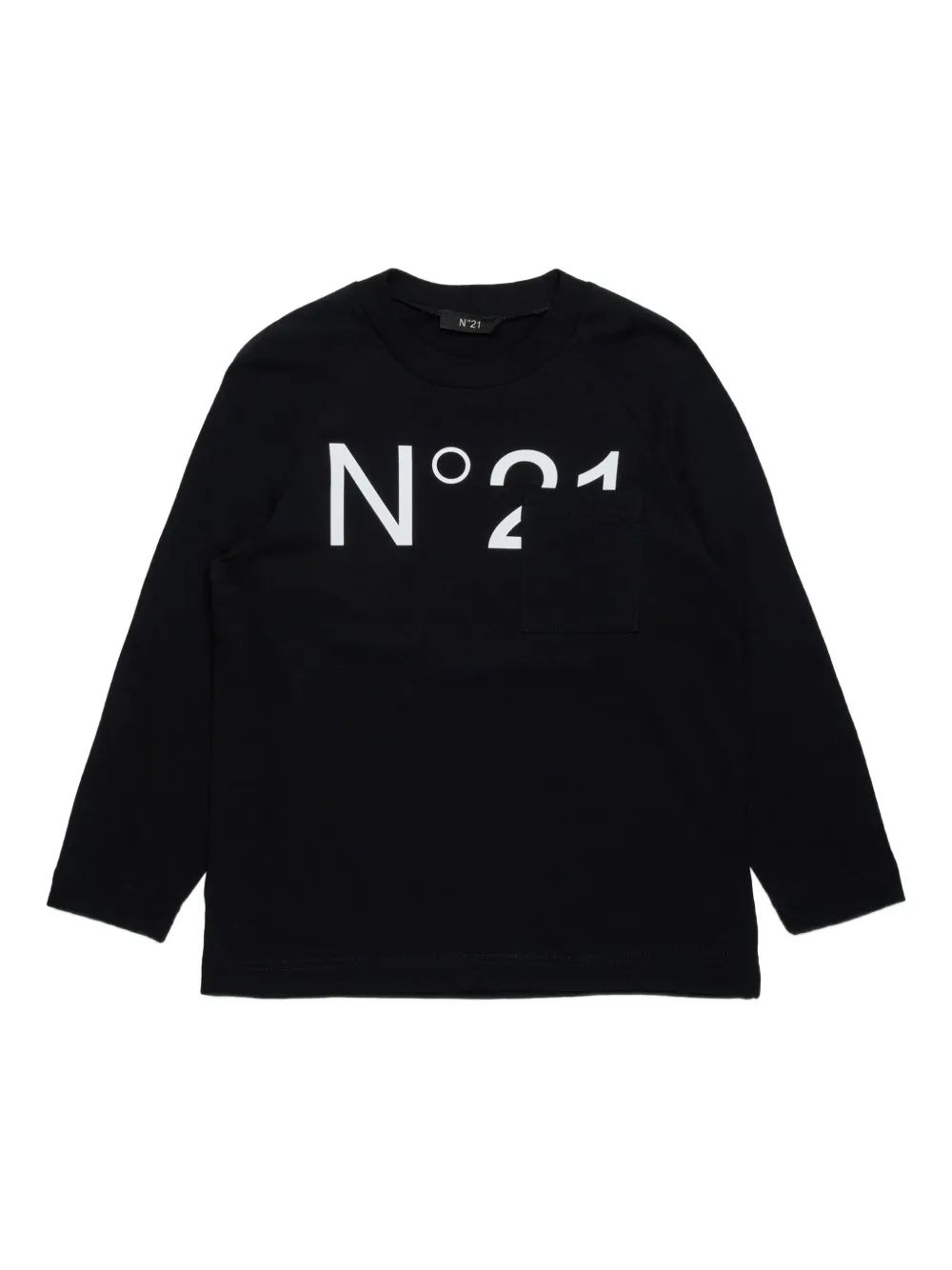 N.21 Kids 로고 프린트 티셔츠
