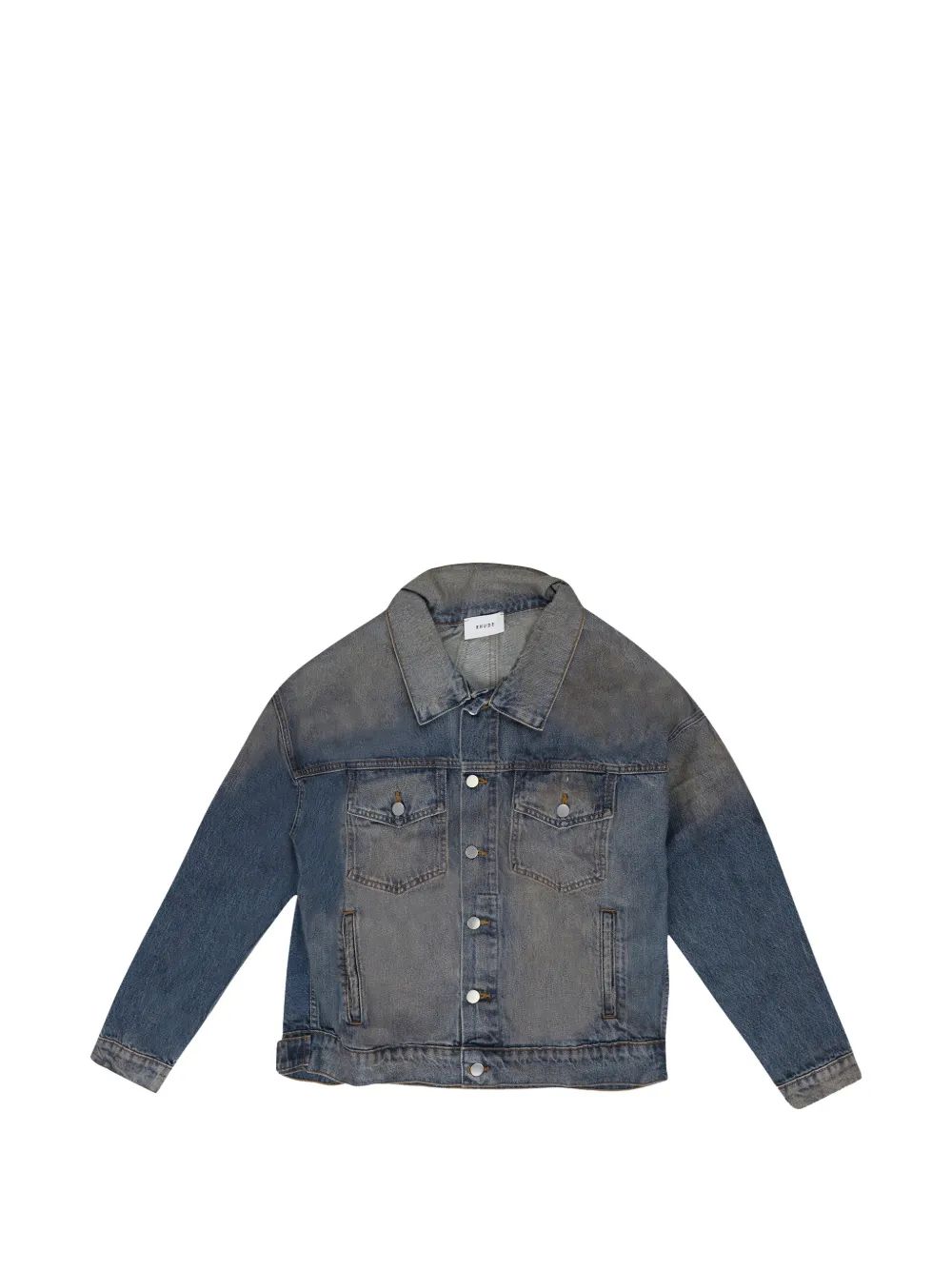 Rhude 엘보 패치 데님 자켓