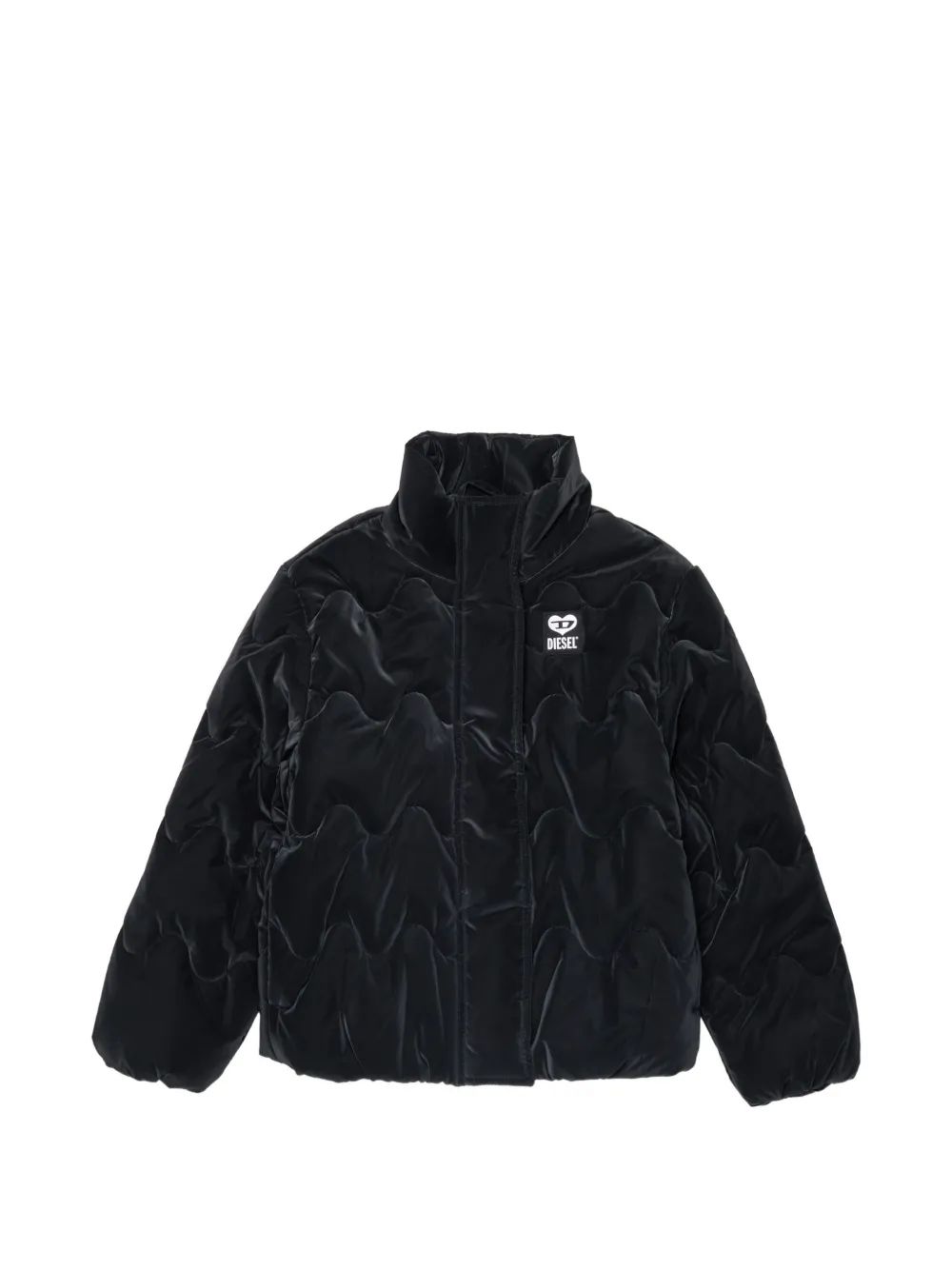 Diesel Kids 제스텔론 웨이브 퀼팅 패딩 자켓