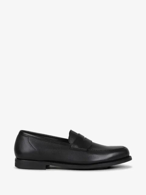 Crockett & Jones 하버드 페블드 가죽 로퍼