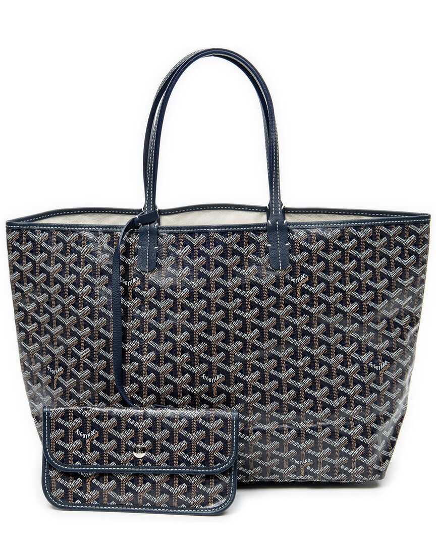 GOYARD 네이비 코팅 캔버스 생 루이 PM