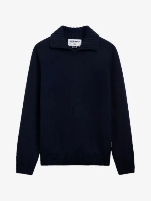SEBAGO 스위프트리버 리브드 칼라 스웨터