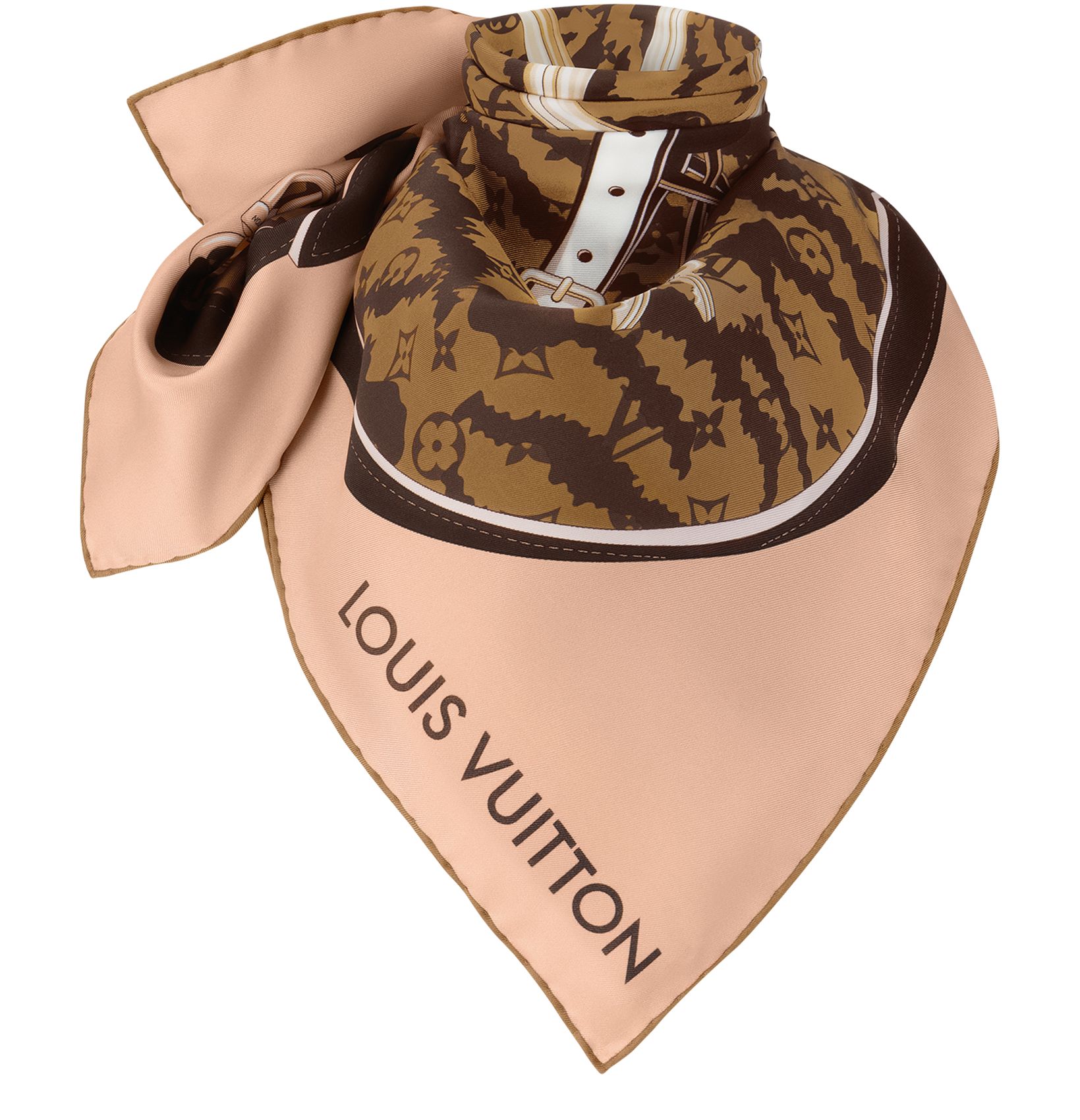 LOUIS VUITTON 타이거그램 스퀘어 90