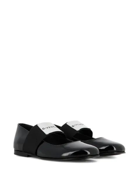 Givenchy Kids 페이턴트 레더 플랫