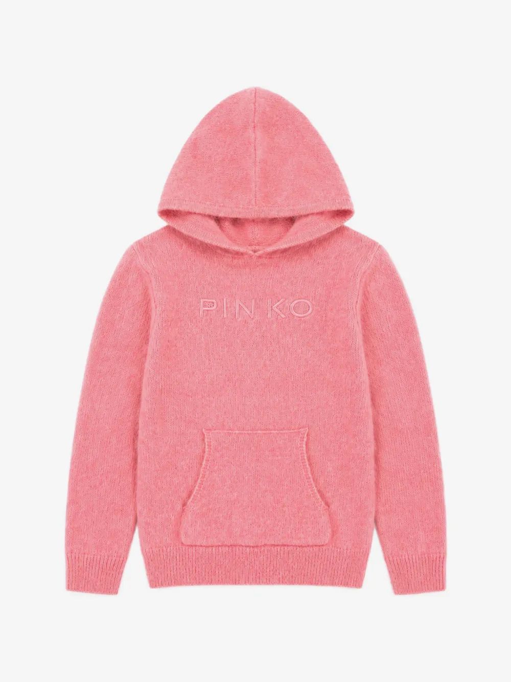 Pinko Kids 로고 자수 니트 후드