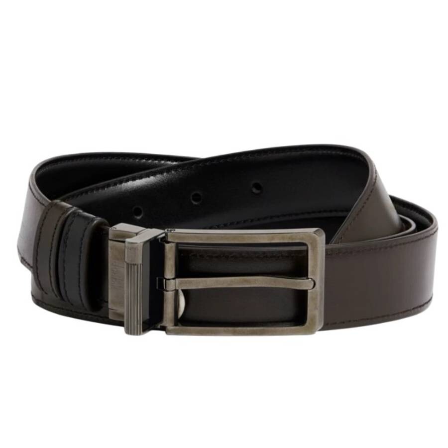 DUNHILL 리버시블 30mm 스무스 가죽 벨트 42인치