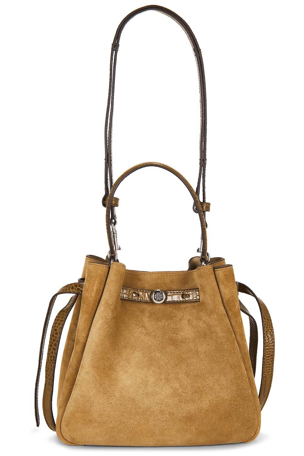 TORY BURCH ROMY 스웨이드 버킷백