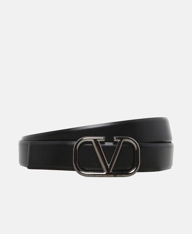 VALENTINO GARAVANI 가죽 벨트 Vlogo 시그니처
