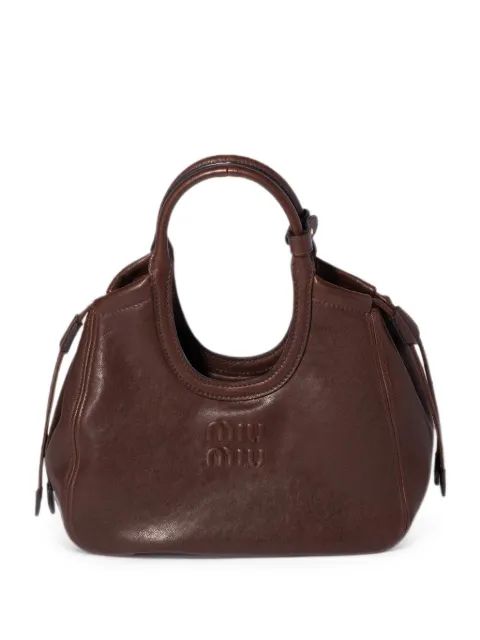 MIU MIU 아이비 나파 가죽 토트백