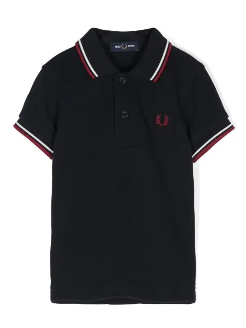 Fred Perry Kids 로고 자수 폴로 셔츠