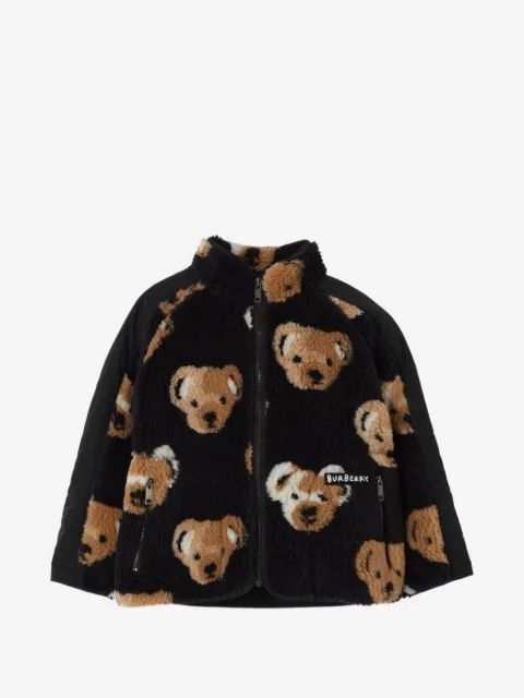 Burberry Kids 토마스 베어 플리스 자켓