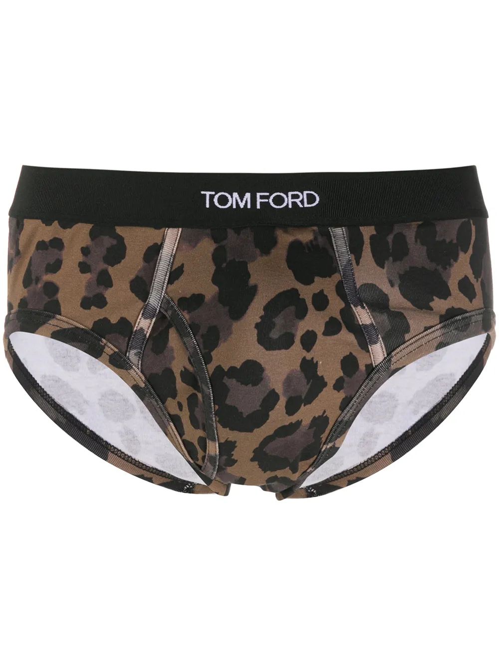 TOMFORD 레오파드 코튼 브리프