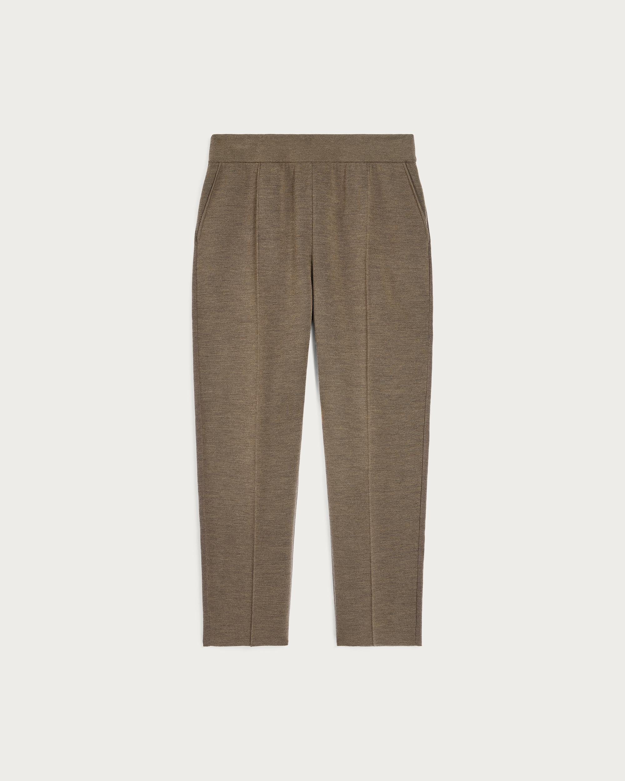 BERLUTI 가죽 디테일 니트 팬츠