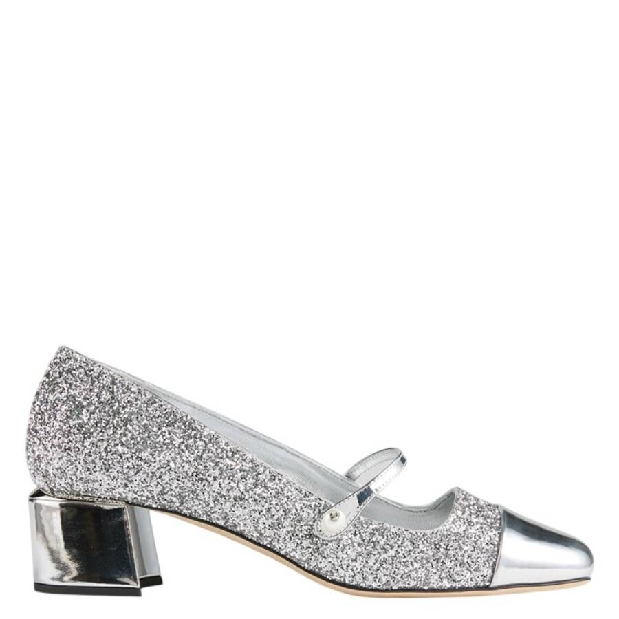 JIMMY CHOO 엘리사 45 글리터 펌프스 36