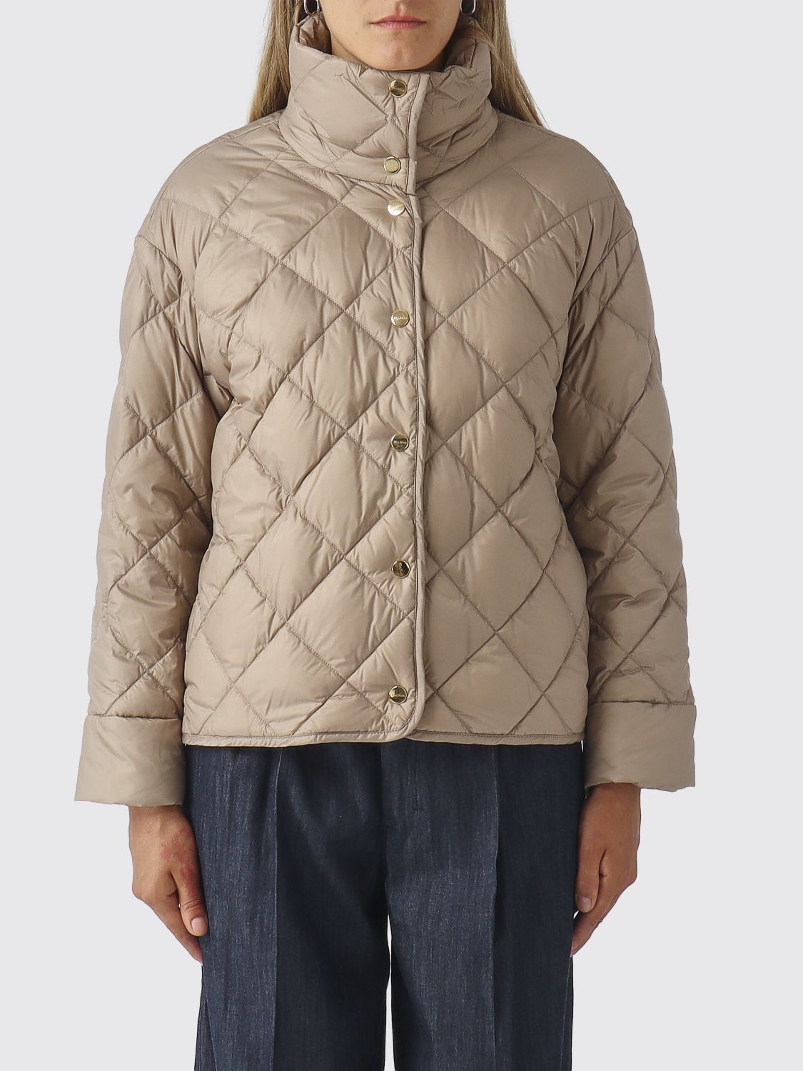 max mara the cube 트리온포 맥스마라 더 큐브 하이넥 퀼팅 나일론 퍼퍼 자켓