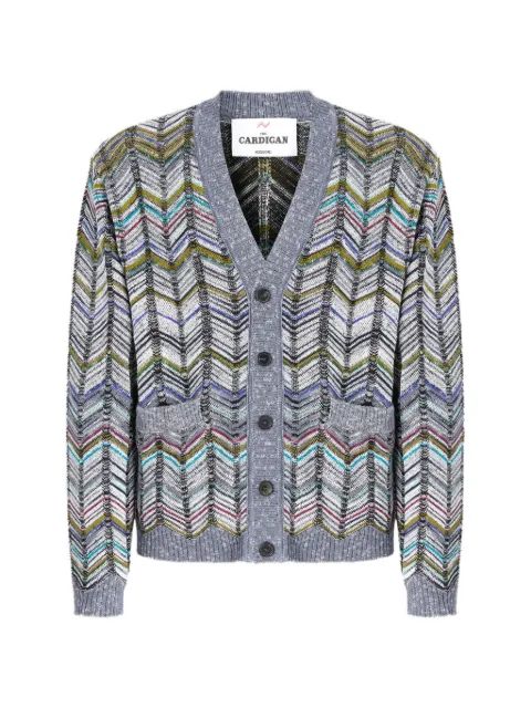 MISSONI 체브론 패턴 가디건