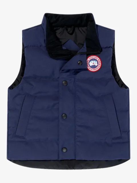 Canada Goose Kids 바니에 로고 패치 조끼