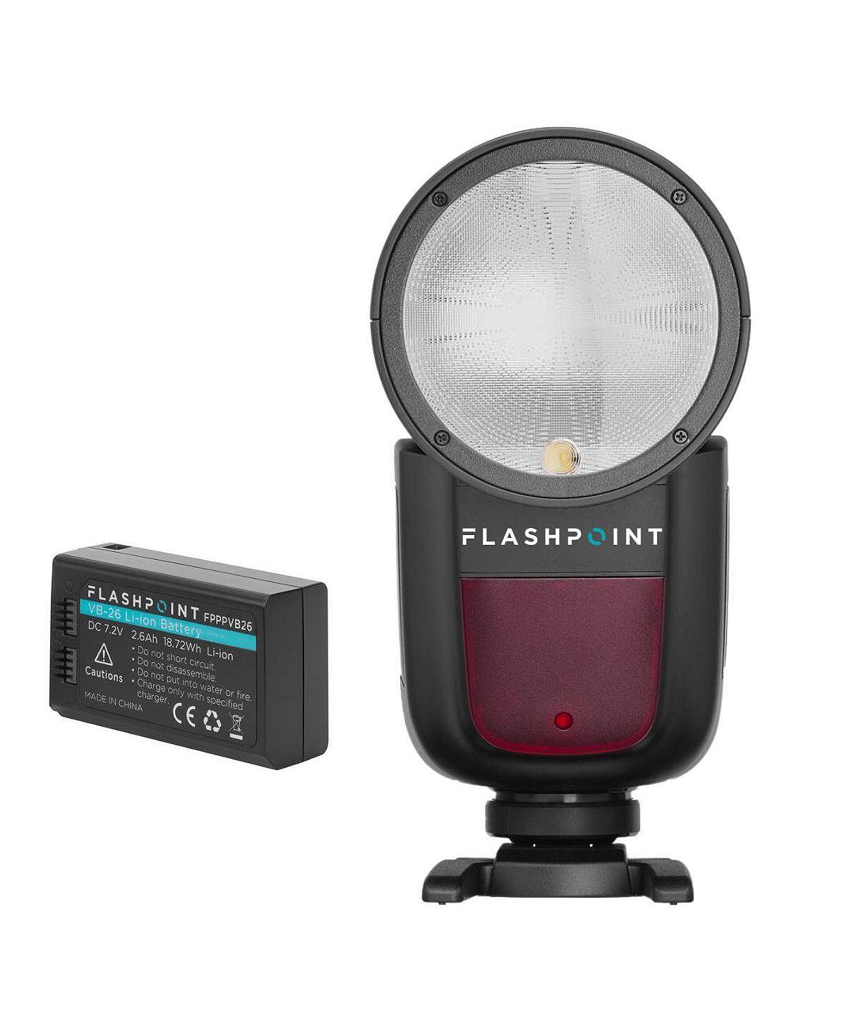 FLASH POINT 줌 리온 X R2 TTL 라운드 헤드 카메라 플래시