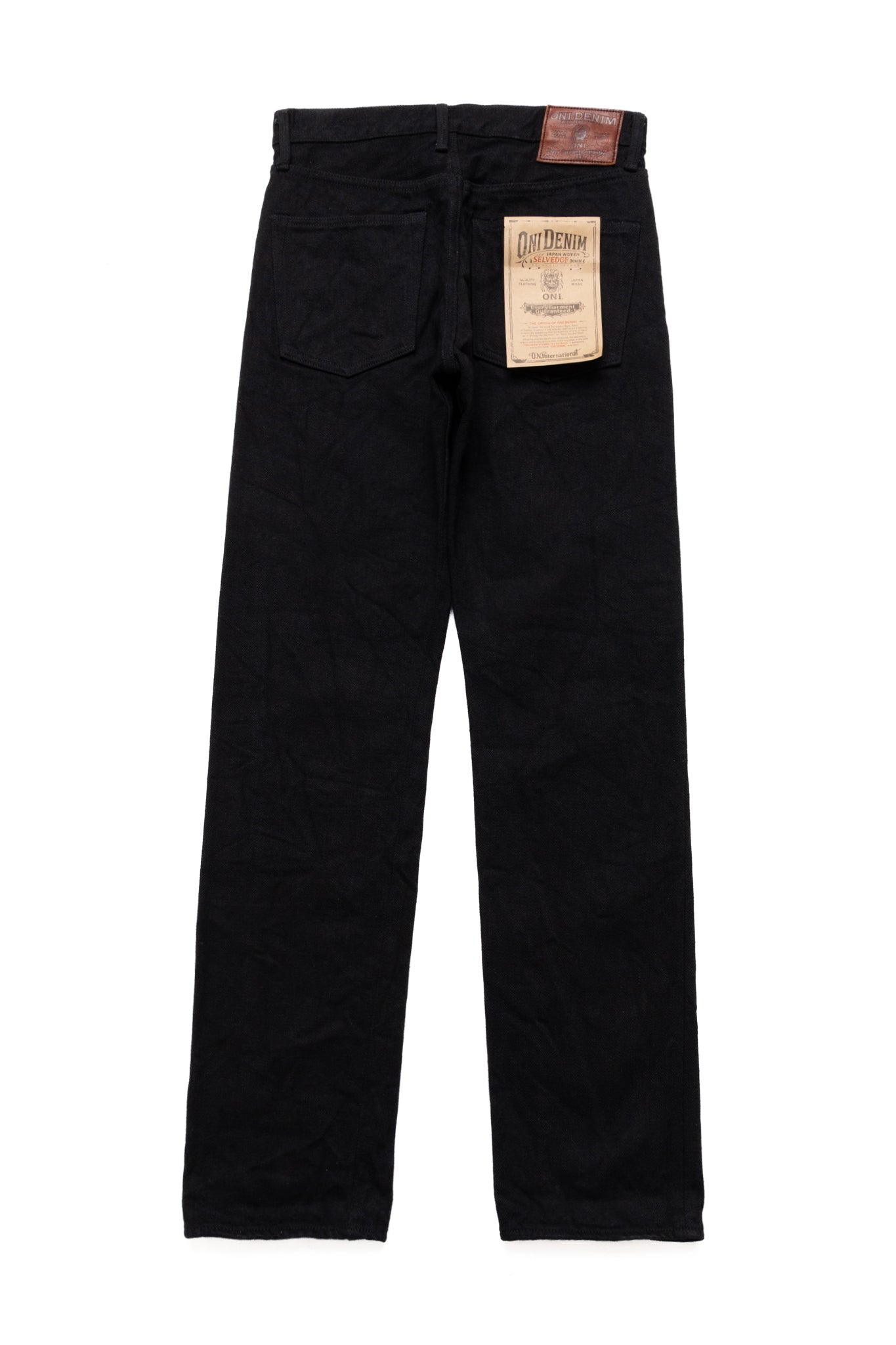 ONI DENIM 288ZR BKBK 20oz 시크릿 데님 레귤러 스트레이트 블랙