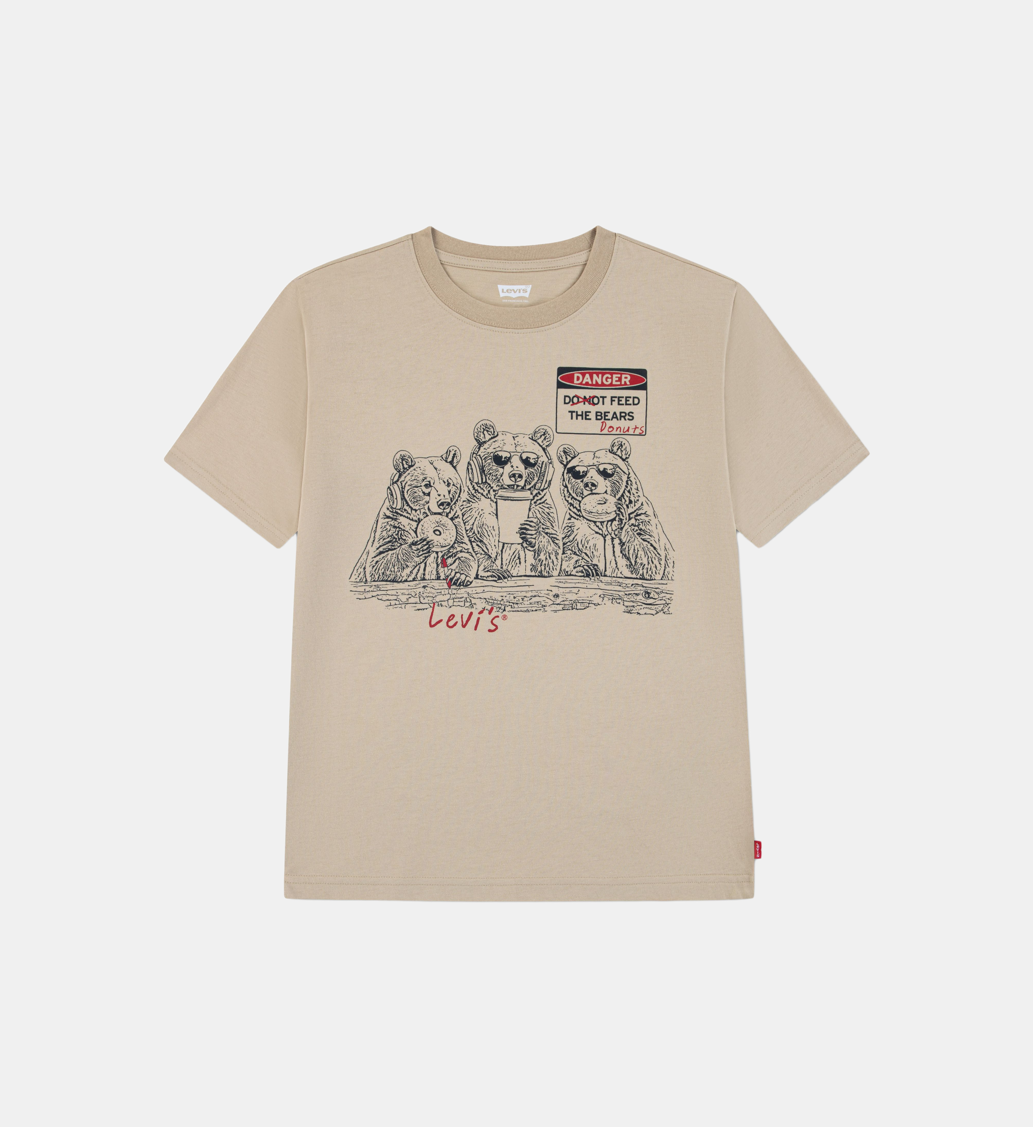Levi's Kids 피드 더 베어스 티셔츠