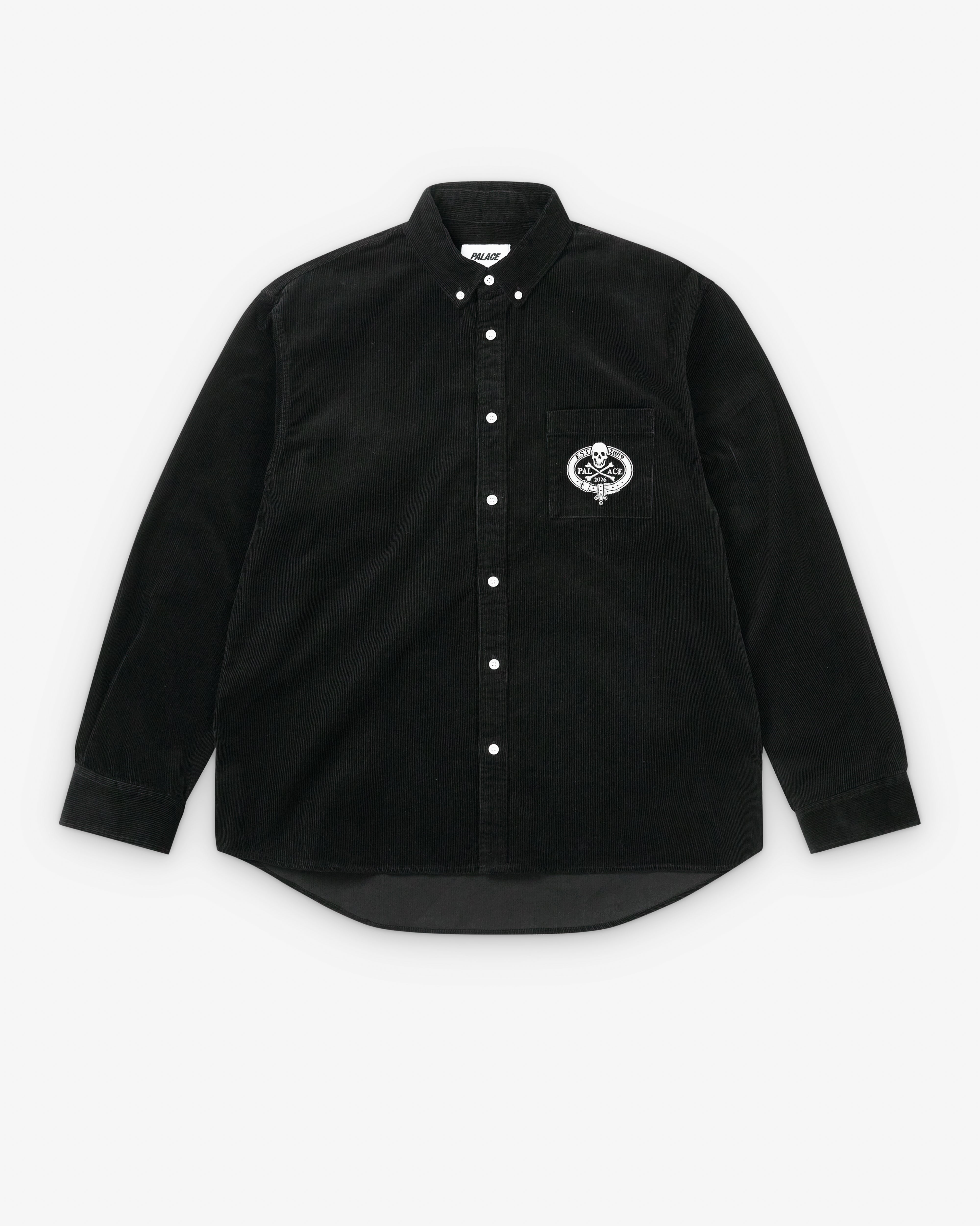 Palace 남성 스컬 크레스트 코듀로이 셔츠