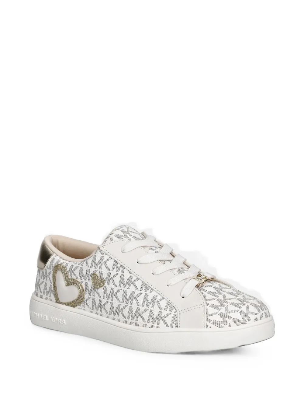 Michael Kors Kids 로고 프린트 하트 모티프 스니커즈