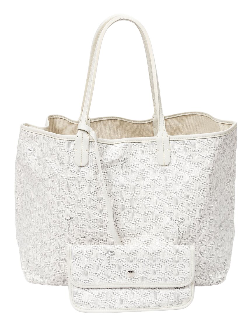 GOYARD 화이트 이네 코팅 캔버스 생 루이