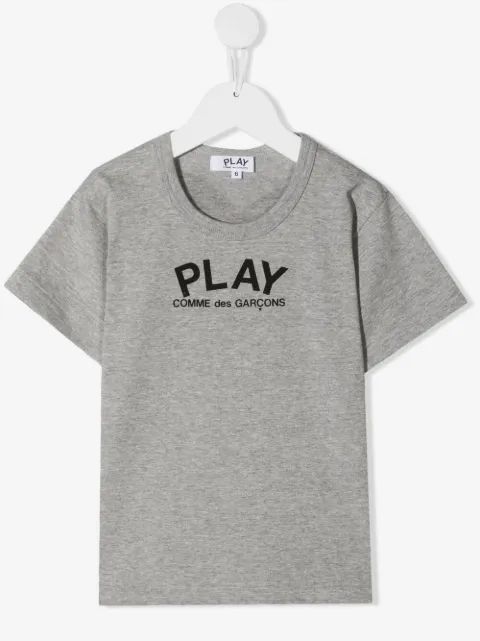 Comme Des Garçons Play Kids 하트 로고 프린트 티셔츠