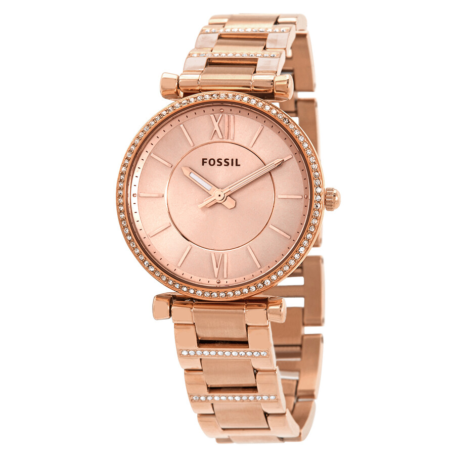 FOSSIL 칼리 쿼츠 로즈 다이얼 여성 시계 ES4301