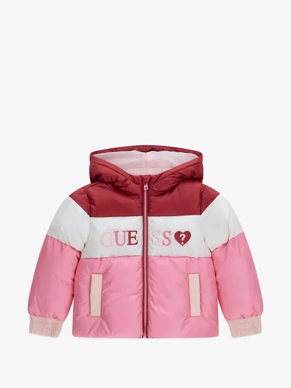 guess kids 컬러 블록 후드 자켓