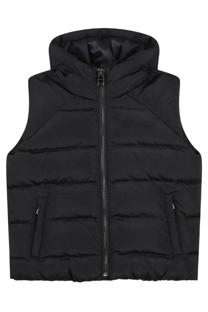 Givenchy Kids 집업 후드 퀼팅 조끼