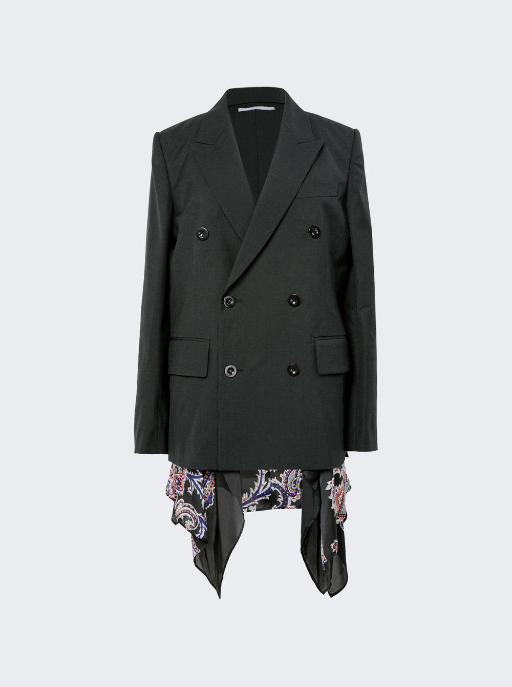SACAI 수팅 페이즐리 프린트 자켓