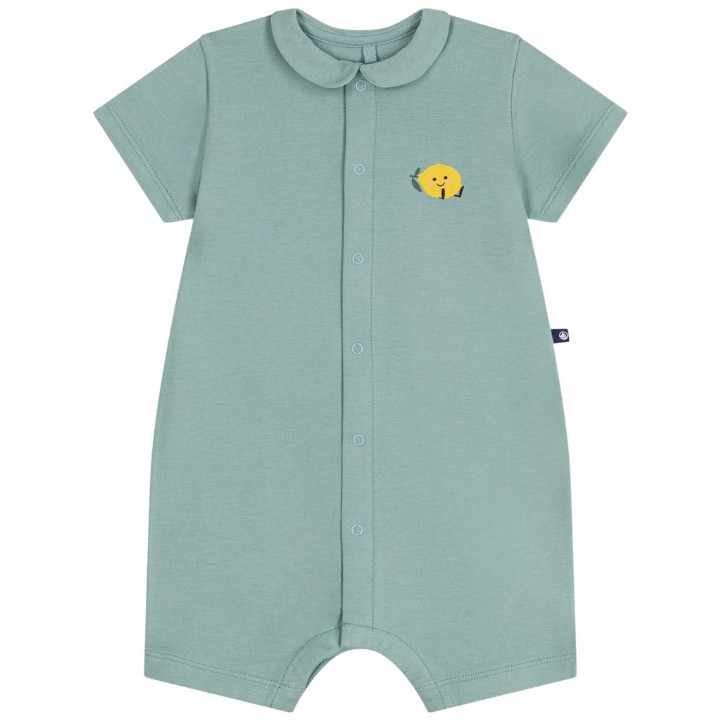 PETIT BATEAU KIDS 칼라 반팔 플레이수트 Vert