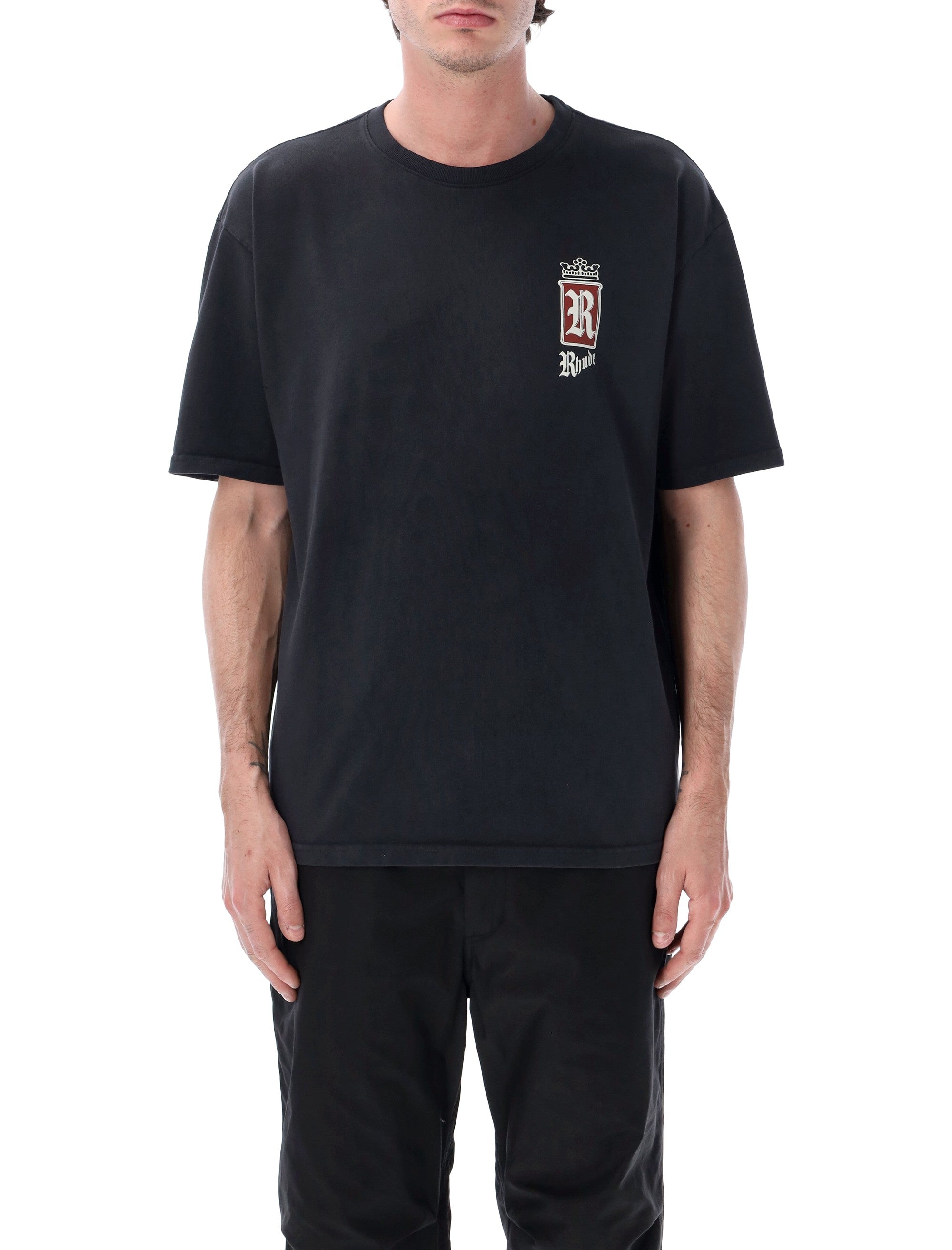 Rhude 남성 그래픽 코튼 티셔츠