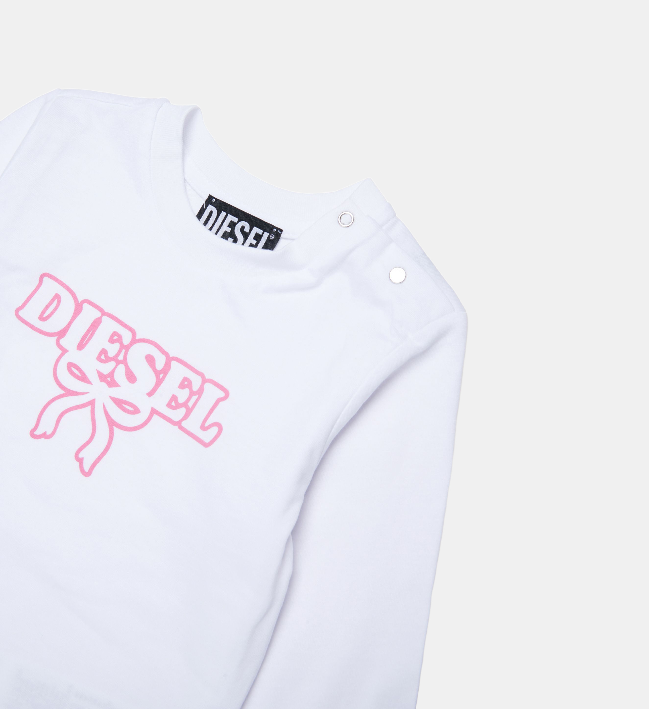 Diesel Kids 로고 긴팔 티셔츠