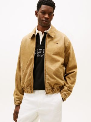 TOMMY HILFIGER 가먼트 염색 아이비 재킷