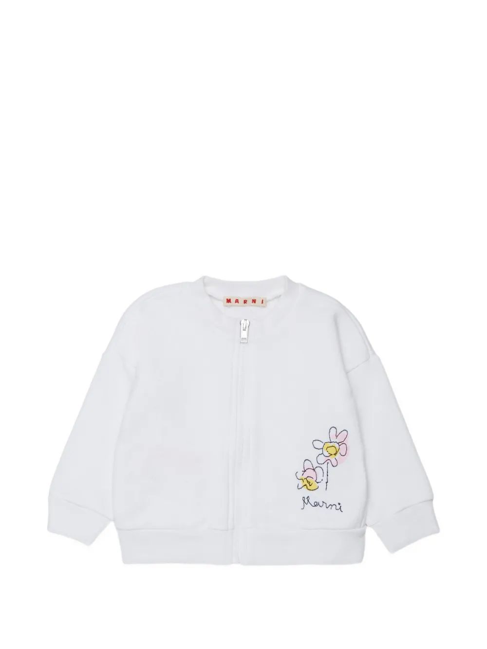 Marni Kids 플라워 집업 스웨트셔츠