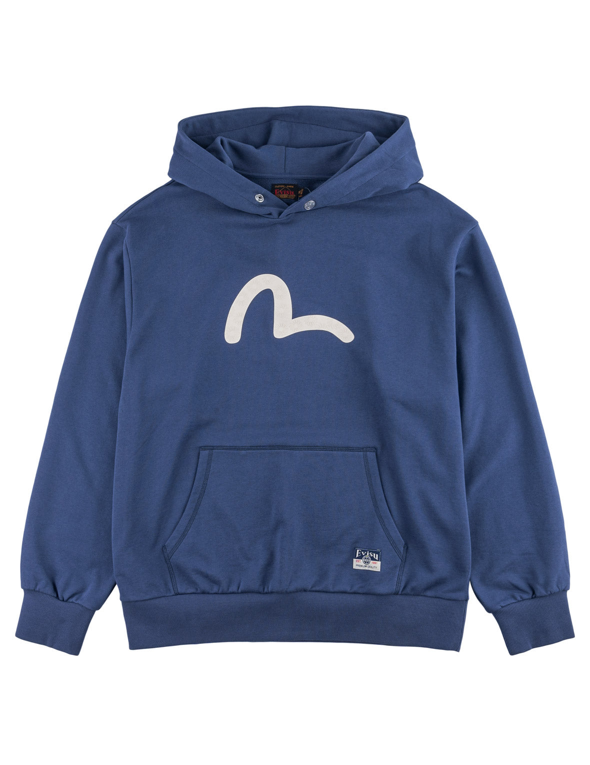 EVISU 시골새 프린트 릴렉스 핏 후드티