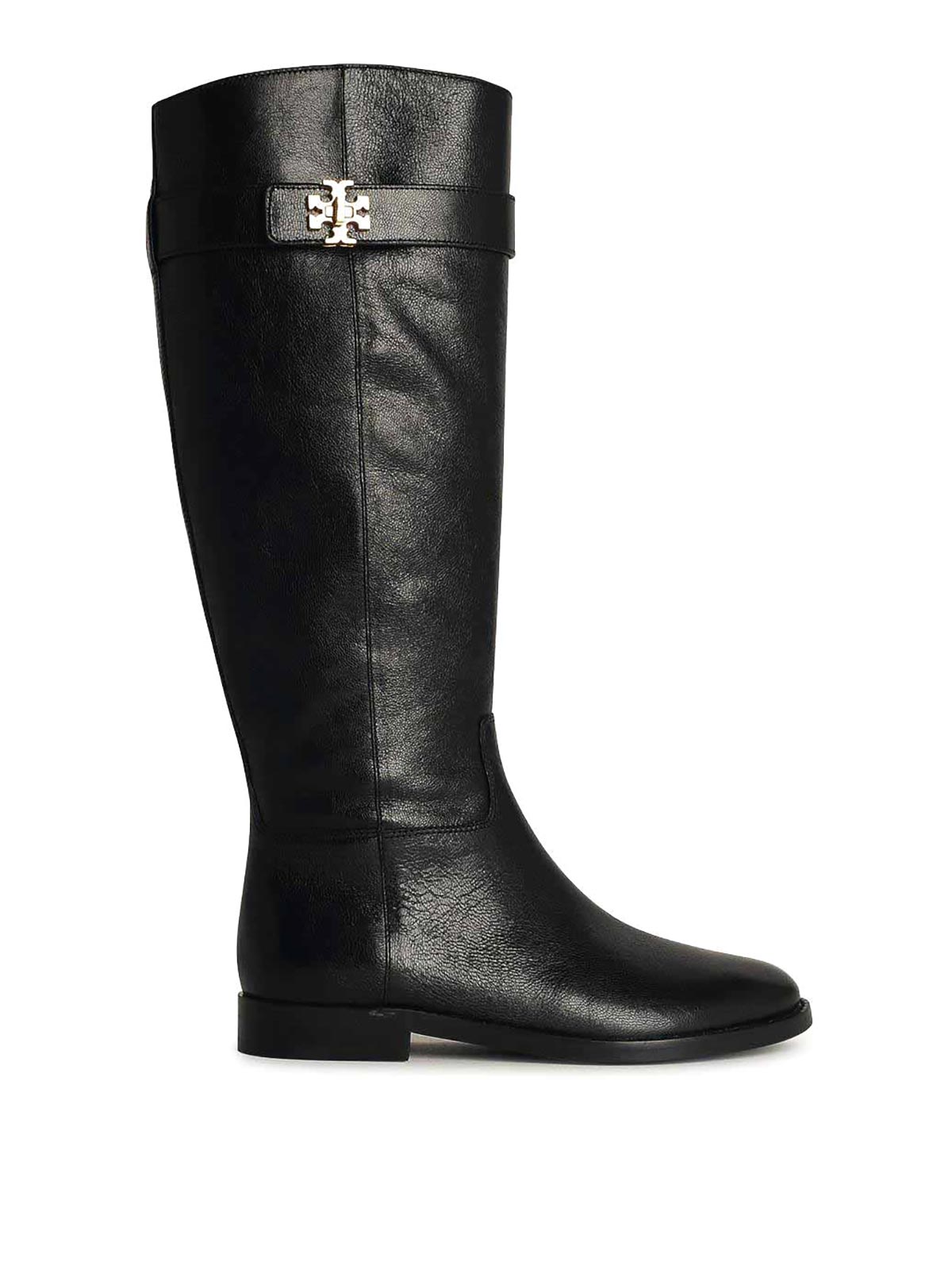 TORY BURCH 락 라이딩 블랙 가죽 부츠