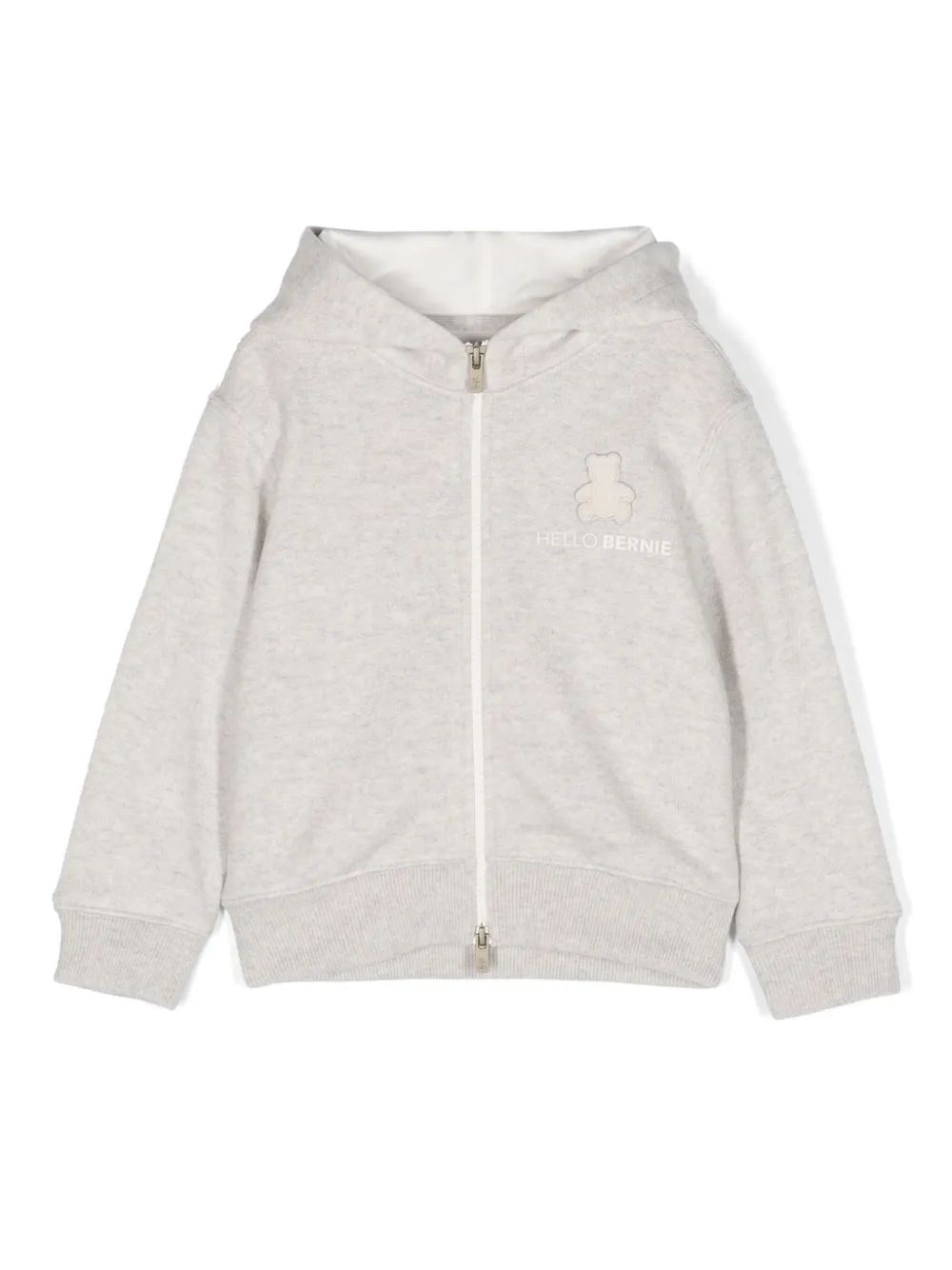 Brunello Cucinelli Kids 캐시미어 후디 로고 자수