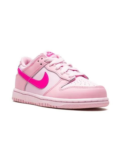 Nike Kids 덩크 로우 트리플 핑크 스니커즈