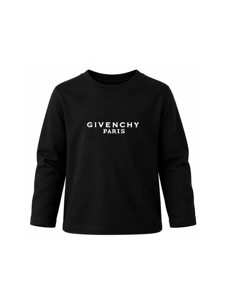 Givenchy Kids 로고 프린트 긴팔 티셔츠