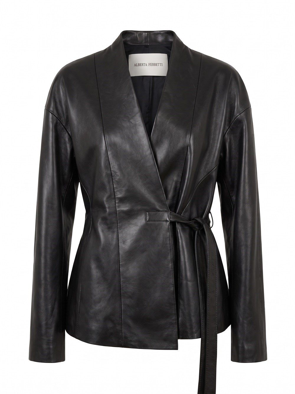 ALBERTA FERRETTI 가죽 자켓