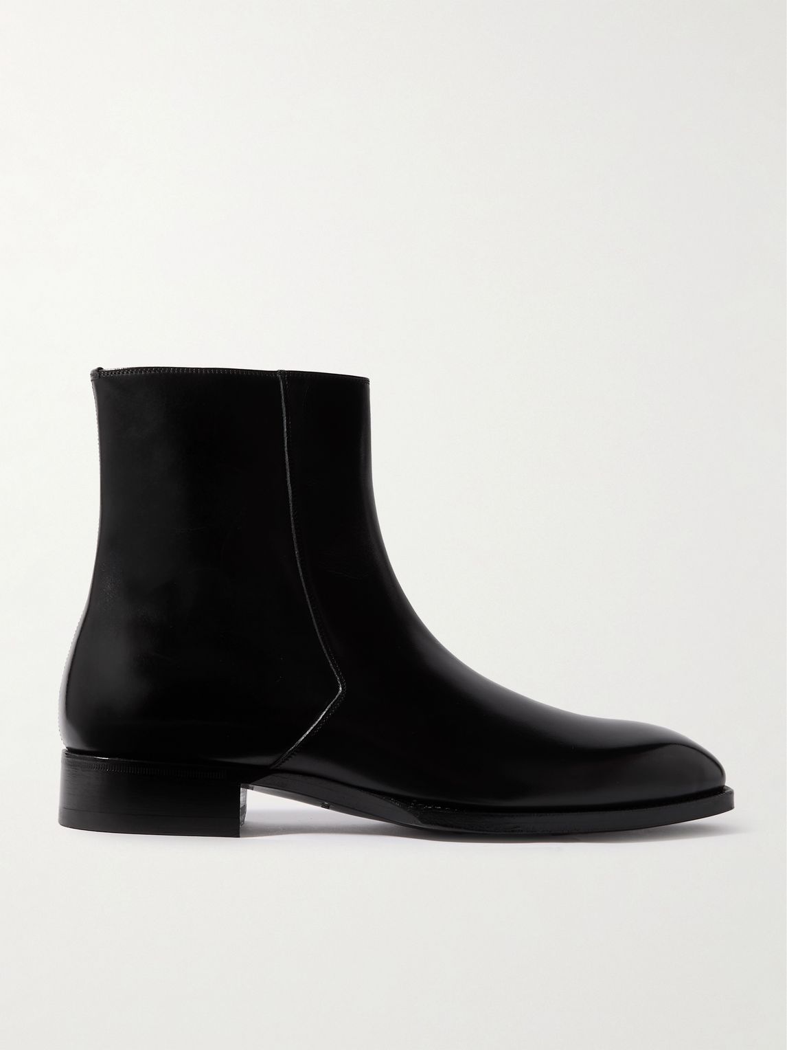 TOMFORD 엘칸 가죽 첼시 부츠