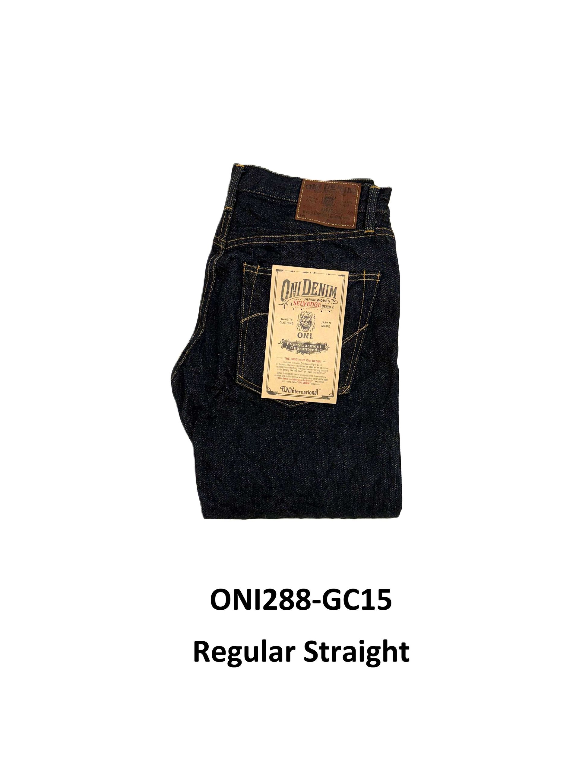 ONI DENIM ONI288-GC15 15oz 그린캐스트 데님 레귤러 스트레이트
