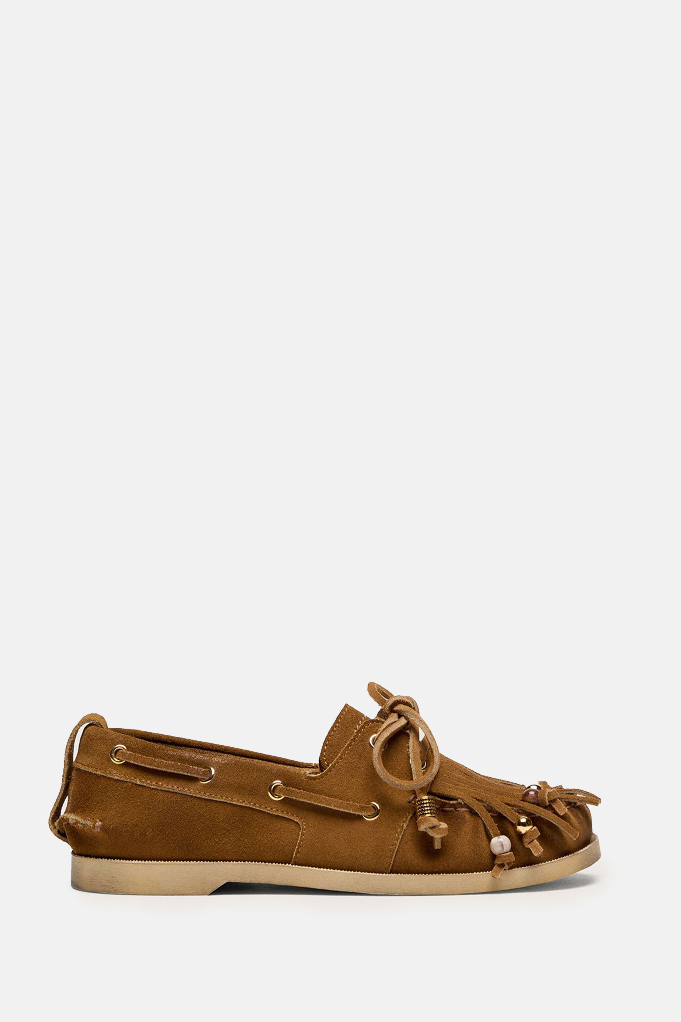 GOLDEN GOOSE 프린지 보트 로퍼