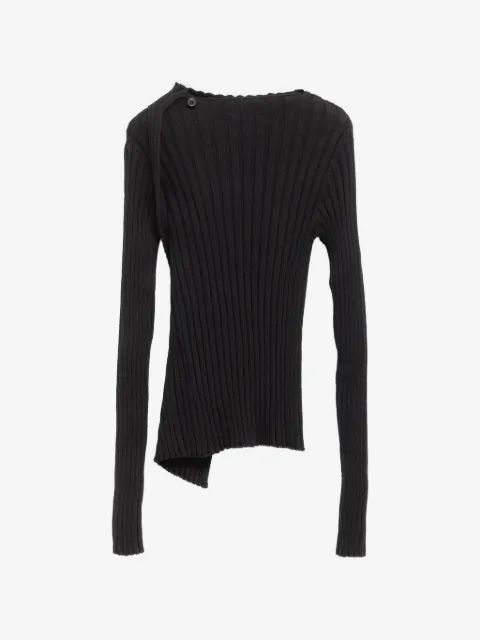 PALOMA WOOL 노 2837 에스몰라 비대칭 리브 스웨터