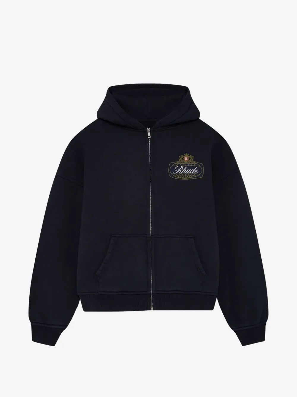 Rhude 사파리 크레스트 집업 후드