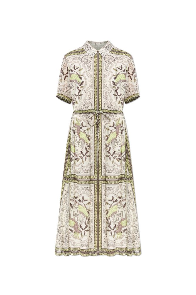 TORY BURCH 페이즐리 프린트 셔츠 드레스