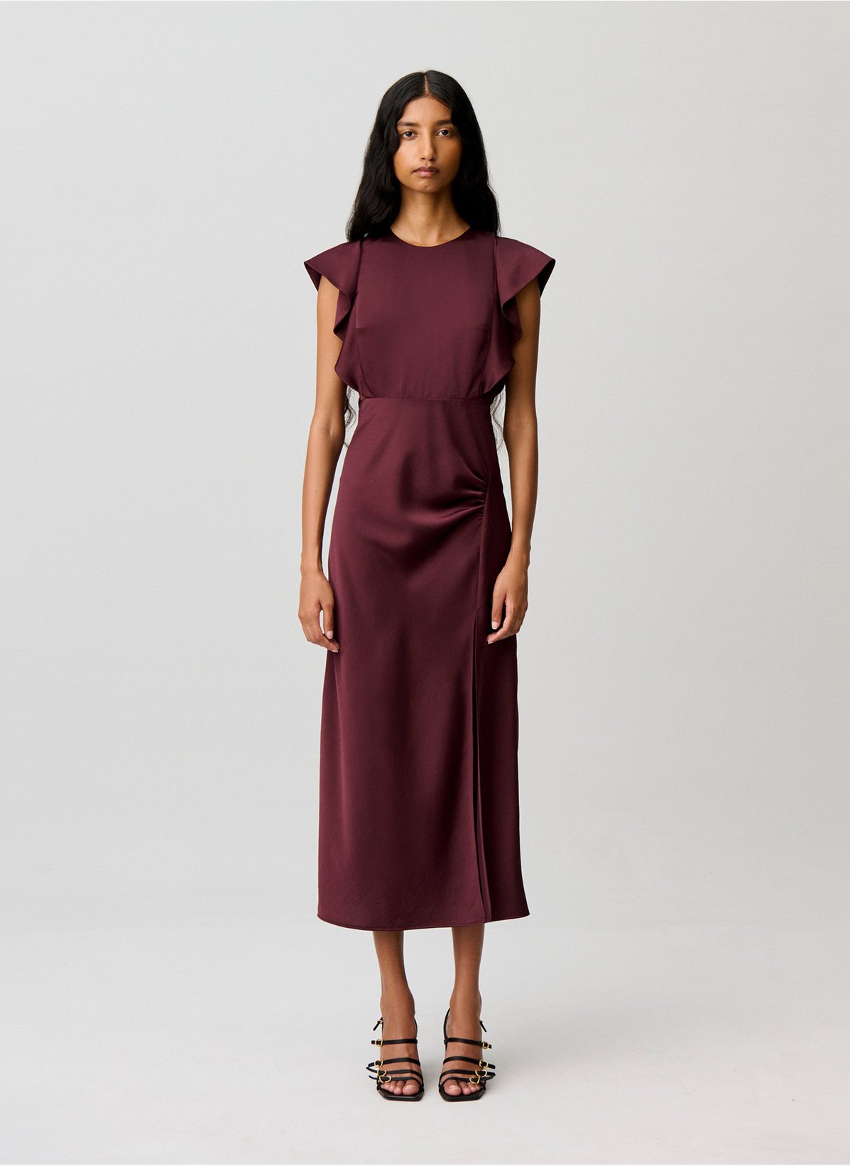 Claudie Pierlot  허리 조임 롱 원피스